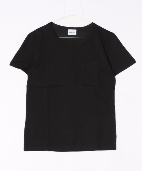 MYE-DO'（マイ・ドゥ）の「クルーネック ポケットTシャツ（Tシャツ/カットソー・レディース・ホワイト/ブラック・SMALL）」の2枚目の写真