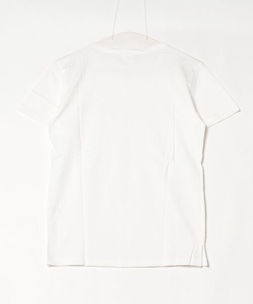MYE-DO'（マイ・ドゥ）の「クルーネック ポケットTシャツ（Tシャツ/カットソー・レディース・ホワイト/ブラック・SMALL）」の3枚目の写真