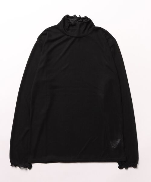 カヤ（カヤ）の「【カヤ】春霞トップス（Tシャツ/カットソー・レディース・ライトパープル/ライトグリーン/ライトピンク/スミクロ・FREE）」の2枚目の写真