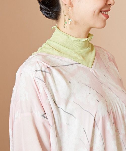 カヤ（カヤ）の「【カヤ】春霞トップス（Tシャツ/カットソー・レディース・ライトパープル/ライトグリーン/ライトピンク/スミクロ・FREE）」の7枚目の写真