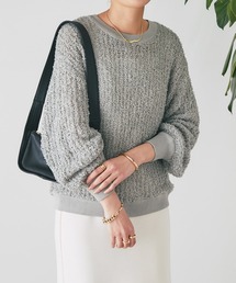 un dix cors | 【WEB限定】ペーパーヤーンプルオーバー(ニット/セーター)