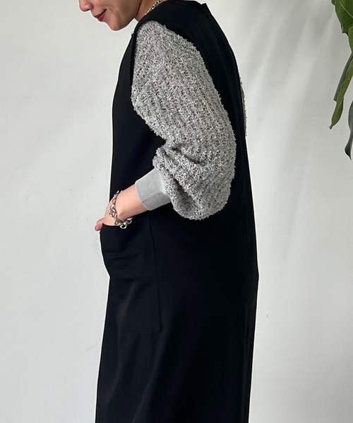 un dix cors（アンディコール）の「《WEB限定》ペーパーヤーンプルオーバー（ニット/セーター・レディース・アイボリー/グレー・FREE）」の11枚目の写真