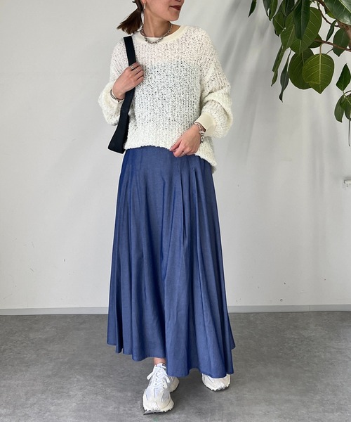 un dix cors（アンディコール）の「《WEB限定》ペーパーヤーンプルオーバー（ニット/セーター・レディース・アイボリー/グレー・FREE）」の15枚目の写真