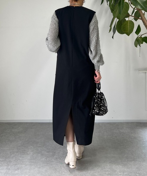 un dix cors（アンディコール）の「《WEB限定》ペーパーヤーンプルオーバー（ニット/セーター・レディース・アイボリー/グレー・FREE）」の5枚目の写真