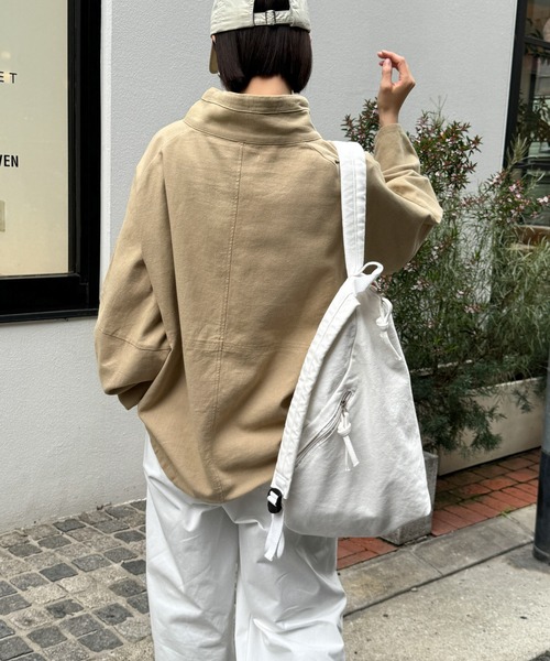 CANAL JEAN(キャナルジーン)の「RED CHOP WORKS コットンアノラック(その他アウター・レディース・ベージュ/ホワイト・ONE SIZE)」の4枚目の写真
