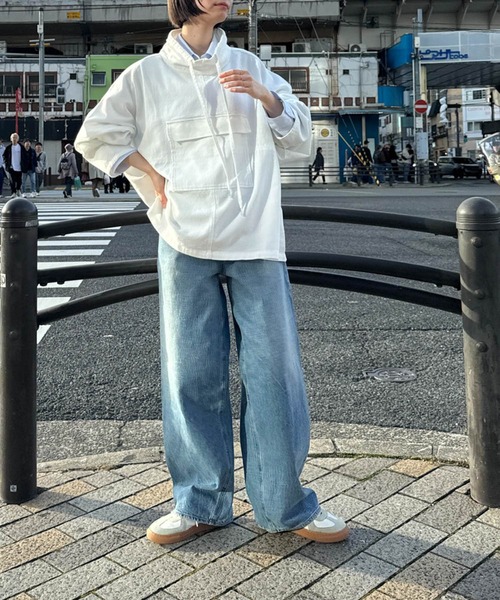 CANAL JEAN(キャナルジーン)の「RED CHOP WORKS コットンアノラック(その他アウター・レディース・ベージュ/ホワイト・ONE SIZE)」の11枚目の写真