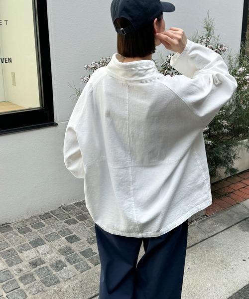 CANAL JEAN(キャナルジーン)の「RED CHOP WORKS コットンアノラック(その他アウター・レディース・ベージュ/ホワイト・ONE SIZE)」の17枚目の写真