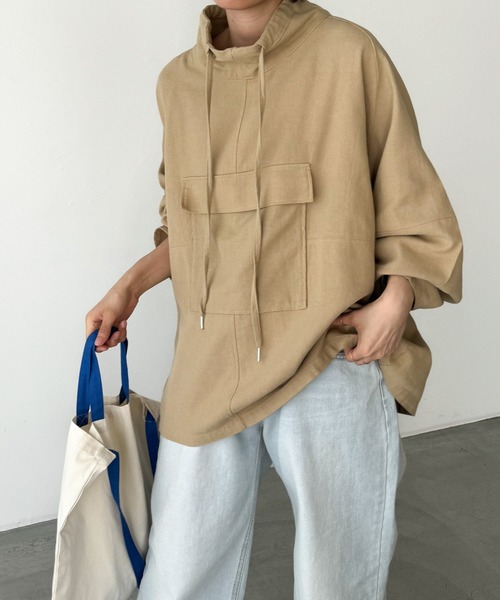 CANAL JEAN(キャナルジーン)の「RED CHOP WORKS コットンアノラック(その他アウター・レディース・ベージュ/ホワイト・ONE SIZE)」の20枚目の写真