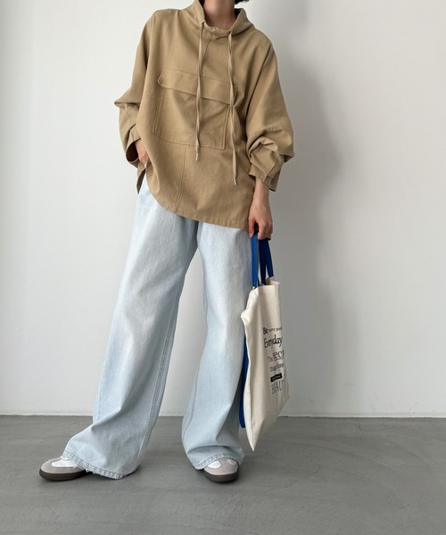 CANAL JEAN(キャナルジーン)の「RED CHOP WORKS コットンアノラック(その他アウター・レディース・ベージュ/ホワイト・ONE SIZE)」の22枚目の写真