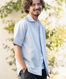 CALL&RESPONSE | mhs2114- 半袖シャツ-ホリゾンタルカラー-シアサッカー(シャツ/ブラウス)