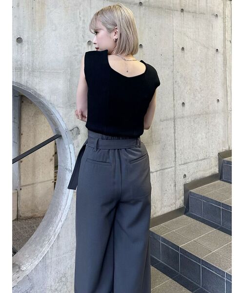 セール】ハイウエストタックワイドパンツ（その他パンツ