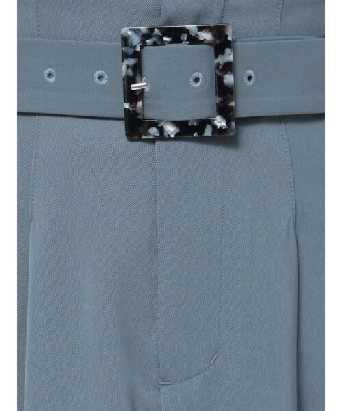 MURUA（ムルーア）の「ハイウエストタックワイドパンツ（その他パンツ・レディース・ライトグリーン/アイボリー/グレー/ブルー・2/1）」の5枚目の写真