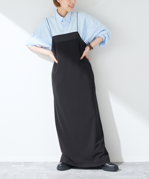 plage(プラージュ)の「Sheer Trim Camisole ワンピース(ワンピース・レディース・ブラック・36/38)」の3枚目の写真