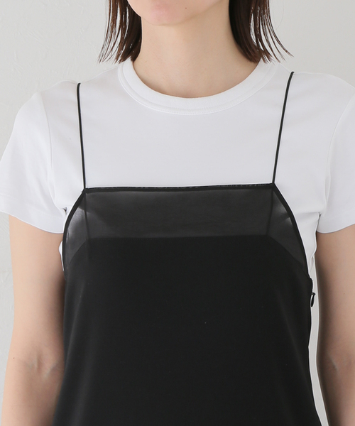 plage(プラージュ)の「Sheer Trim Camisole ワンピース(ワンピース・レディース・ブラック・36/38)」の6枚目の写真