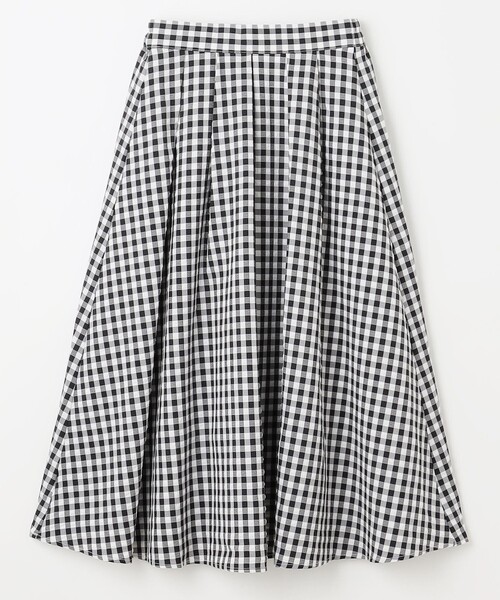 ANY（エニィ）の「【ウエストゴム】ギンガムフレアスカート（スカート・レディース・ネイビー系5/ブラック系5/グリーン系5・2/3）」の4枚目の写真