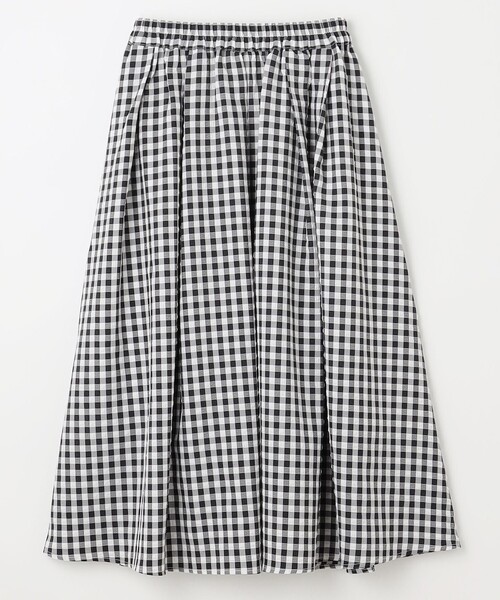 ANY（エニィ）の「【ウエストゴム】ギンガムフレアスカート（スカート・レディース・ネイビー系5/ブラック系5/グリーン系5・2/3）」の5枚目の写真