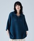 CIASENSE（シアセンス）の「Watermark knitting loose Half Sleeve knit polo shirt/透かし編みルーズ半袖ニットポロシャツ（ポロシャツ・L）」