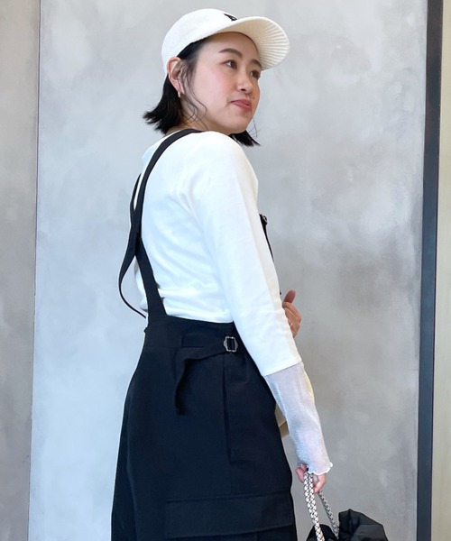 RODEO CROWNS WIDE BOWL（ロデオクラウンズワイドボウル）の「アームチュールトップス（Tシャツ/カットソー・レディース・オフホワイト/ブラック・FREE）」の19枚目の写真