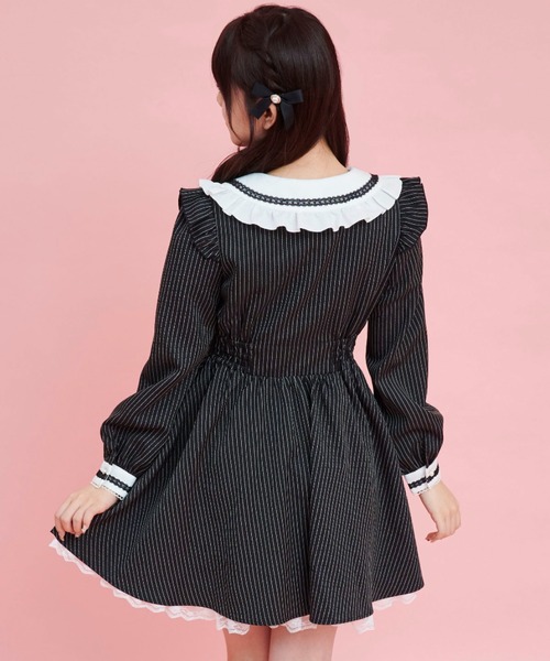 Secret Honey（シークレットハニー）の「ストライプウエストレースアップワンピース（ワンピース・レディース・グレー/ブラック・MEDIUM）」の10枚目の写真