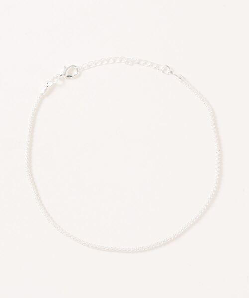 Fun & Daily（ファンアンドデイリー）の「F&D : スクラブチェーンアンクレット（アンクレット・レディース・シルバー・FREE）」の3枚目の写真