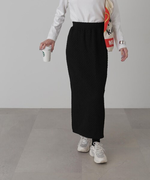 FREE'S MART(フリーズマート)の「ジャガードナロースカート(スカート・レディース・ホワイト/ブラック/ブルー・MEDIUM/SMALL)」の12枚目の写真