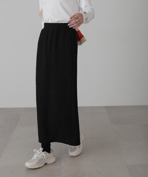 FREE'S MART(フリーズマート)の「ジャガードナロースカート(スカート・レディース・ホワイト/ブラック/ブルー・MEDIUM/SMALL)」の8枚目の写真