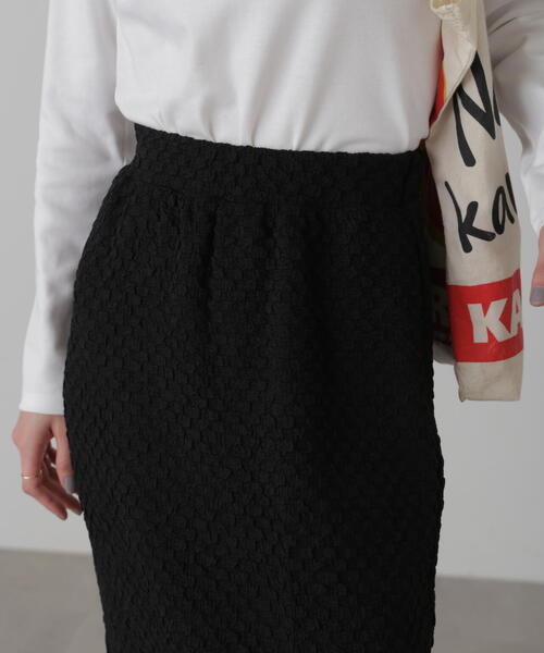 FREE'S MART(フリーズマート)の「ジャガードナロースカート(スカート・レディース・ホワイト/ブラック/ブルー・MEDIUM/SMALL)」の7枚目の写真