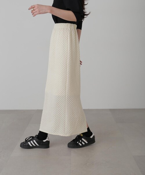 FREE'S MART(フリーズマート)の「ジャガードナロースカート(スカート・レディース・ホワイト/ブラック/ブルー・MEDIUM/SMALL)」の17枚目の写真