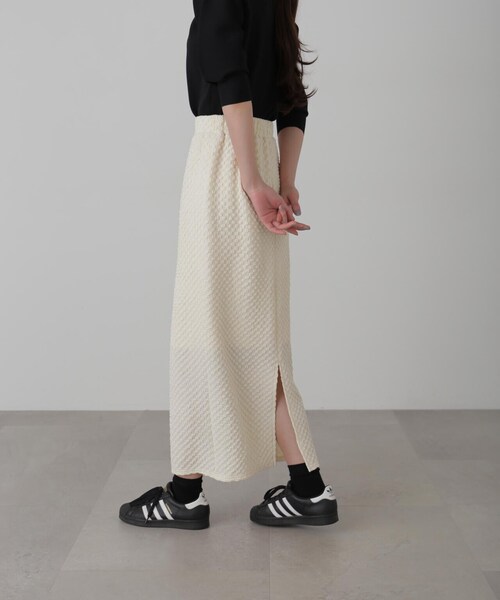 FREE'S MART(フリーズマート)の「ジャガードナロースカート(スカート・レディース・ホワイト/ブラック/ブルー・MEDIUM/SMALL)」の18枚目の写真