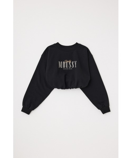 MOUSSY(マウジー)の「【ネイビーWEB限定カラー】MOUSSY ELASTIC HEM プルオーバー(スウェット・レディース・ライトグリーン/ホワイト/ネイビー/ブラック/杢グレー・FREE)」の6枚目の写真
