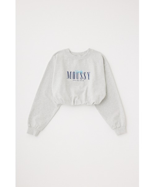 MOUSSY(マウジー)の「【ネイビーWEB限定カラー】MOUSSY ELASTIC HEM プルオーバー(スウェット・レディース・ライトグリーン/ホワイト/ネイビー/ブラック/杢グレー・FREE)」の10枚目の写真