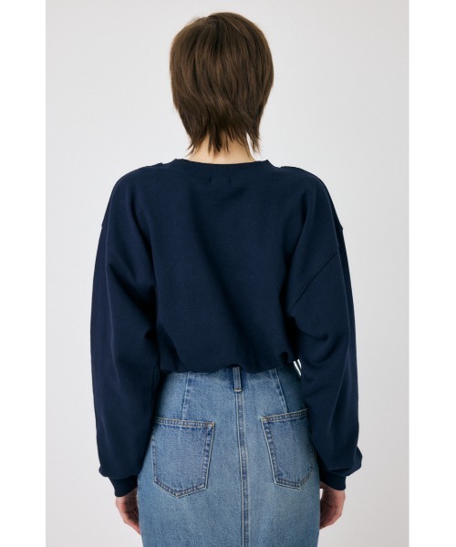 MOUSSY(マウジー)の「【ネイビーWEB限定カラー】MOUSSY ELASTIC HEM プルオーバー(スウェット・レディース・ライトグリーン/ホワイト/ネイビー/ブラック/杢グレー・FREE)」の19枚目の写真
