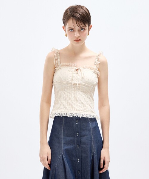 DEICY（デイシー）の「《WEB限定カラー”ピンク”》ラメフルールレース