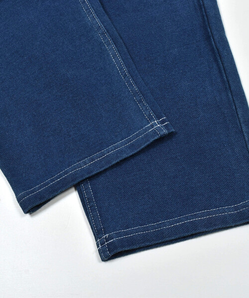 SLAP SLIP（スラップスリップ）の「デニムニットはたらくくるま刺しゅう7分丈ペインターパンツ(80~130cm)（デニムパンツ・キッズ・ブルー/ネイビー・110cm/80ｃｍ/130cm/90cm/120cm/100cm）」の11枚目の写真