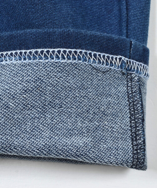 SLAP SLIP（スラップスリップ）の「デニムニットはたらくくるま刺しゅう7分丈ペインターパンツ(80~130cm)（デニムパンツ・キッズ・ブルー/ネイビー・110cm/80ｃｍ/130cm/90cm/120cm/100cm）」の12枚目の写真