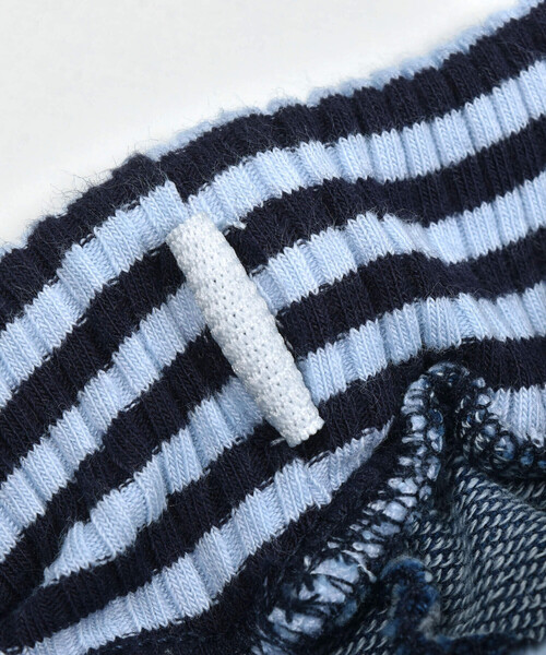 SLAP SLIP（スラップスリップ）の「デニムニットはたらくくるま刺しゅう7分丈ペインターパンツ(80~130cm)（デニムパンツ・キッズ・ブルー/ネイビー・110cm/80ｃｍ/130cm/90cm/120cm/100cm）」の16枚目の写真