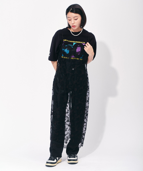 OUTDOOR PRODUCTS Usual Things(アウトドアプロダクツユージュアルシングス)の「50 ロゴTEE(Tシャツ/カットソー・レディース・ブラック・FREE)」の9枚目の写真