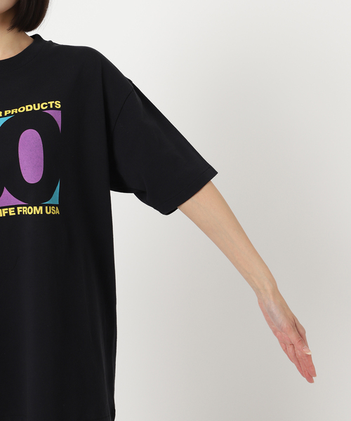 OUTDOOR PRODUCTS Usual Things(アウトドアプロダクツユージュアルシングス)の「50 ロゴTEE(Tシャツ/カットソー・レディース・ブラック・FREE)」の2枚目の写真