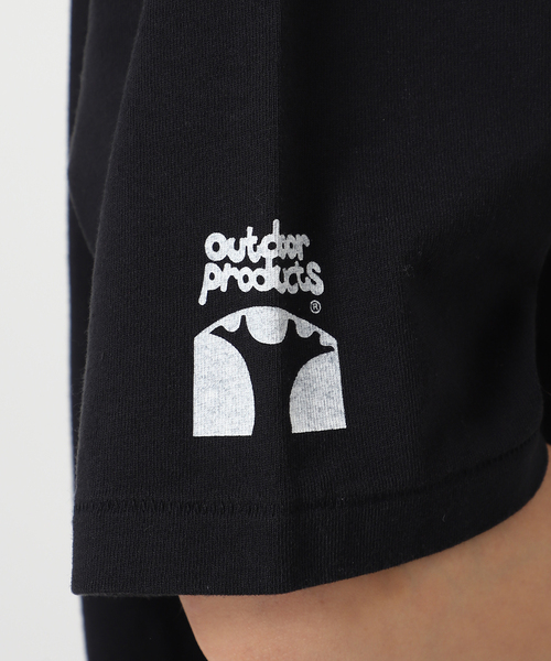 OUTDOOR PRODUCTS Usual Things(アウトドアプロダクツユージュアルシングス)の「50 ロゴTEE(Tシャツ/カットソー・レディース・ブラック・FREE)」の5枚目の写真