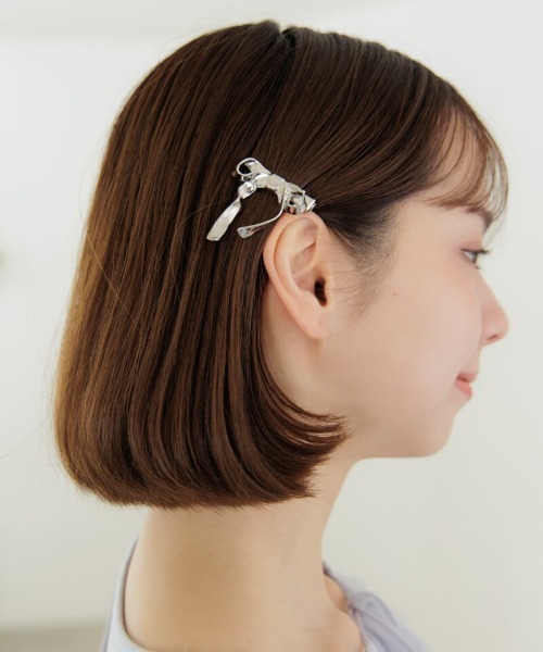 flower(フラワー)の「ブライトリボンピン(ヘアピン・レディース・ゴールド/シルバー・A/B)」の7枚目の写真
