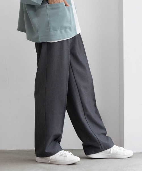 URBAN COLLECTION(アーバンコレクション)の「URBAN COLLECTION ワイドスラックス(スラックス・メンズ・グレー/ブラック・L/M/S)」の12枚目の写真