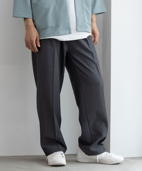 URBAN COLLECTION(アーバンコレクション)の「URBAN COLLECTION ワイドスラックス(スラックス・メンズ・グレー/ブラック・L/M/S)」の7枚目の写真
