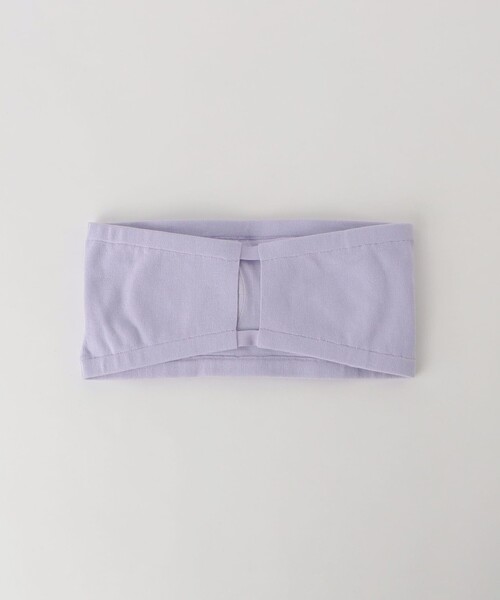 6（ロク）の「＜6(ROKU)＞ニット バンドゥ（チューブトップ・レディース・ブラック/ライラック・FREE）」の6枚目の写真