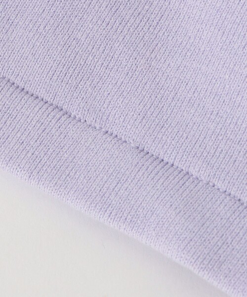 6（ロク）の「＜6(ROKU)＞ニット バンドゥ（チューブトップ・レディース・ブラック/ライラック・FREE）」の10枚目の写真