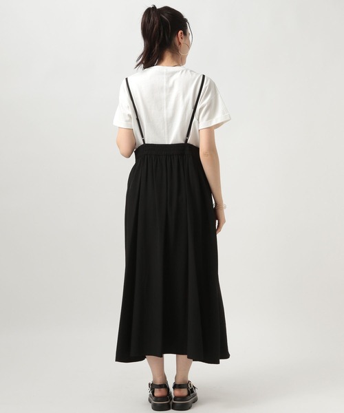 BAYFLOW（ベイフロー）の「サス付きワンピース（ワンピース・レディース・ブラック/グレイッシュベージュ/ライトグリーン・FREE）」の13枚目の写真