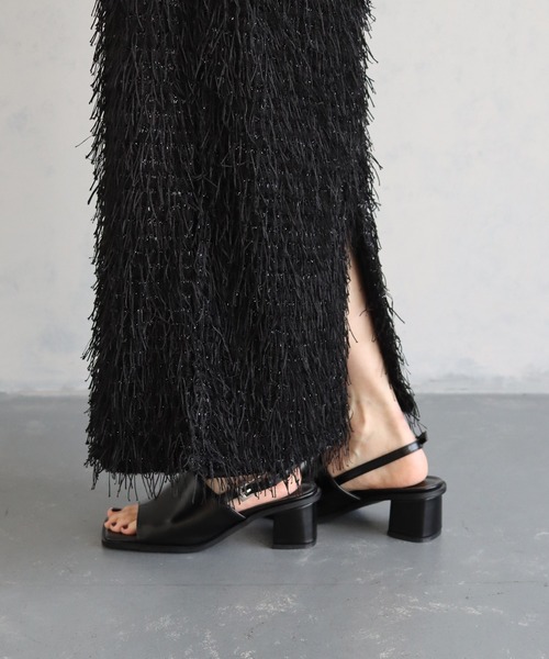 cheriella(シェリエラ)の「【cheriella】オープントゥサンダル(サンダル・レディース・ブラック/アイボリー・L(24.5cm)/M(23.5cm)/S(22.5cm))」の16枚目の写真