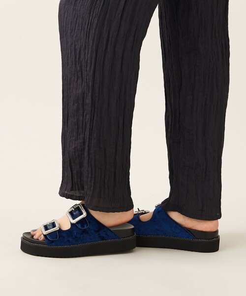 ★新品★Odette e Odile ネイビー サンダル Sandals｜SHOES｜オデット エ オディール（ODETTE É ODILE