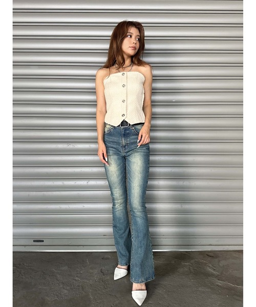 EGOIST（エゴイスト）の「ツイードビスチェ（ベスト・レディース・ホワイト/マルチ/ブラック・FREE）」の15枚目の写真