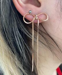 WEGO | WEGO/チェーンリボンピアス(ピアス（両耳用）)