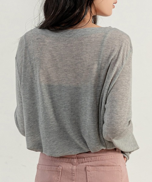 DAY CLOSET（デイ クローゼット）の「レディース 長袖メロウフリルシアートップス（その他トップス・レディース・ホワイト/ベージュ/グレー・FREE）」の12枚目の写真